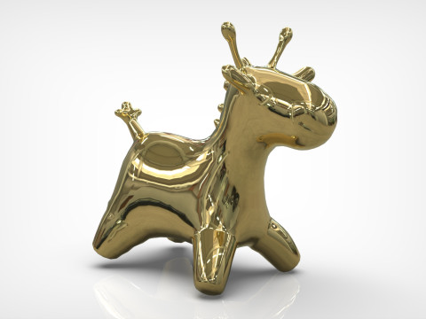 Giraffe Toy Low-poly 3Dモデル