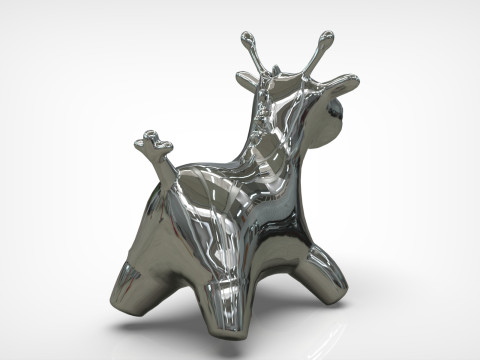 Giraffe Toy Low-poly 3Dモデル