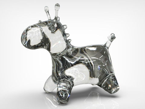 Giraffe Toy Low-poly 3Dモデル