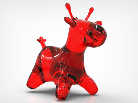 Giraffe Toy Low-poly 3Dモデル