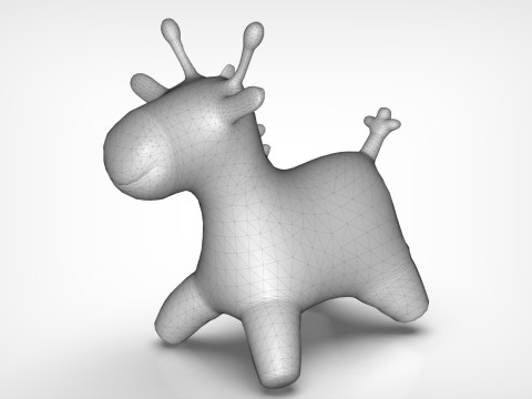 Giraffe Toy Low-poly 3Dモデル