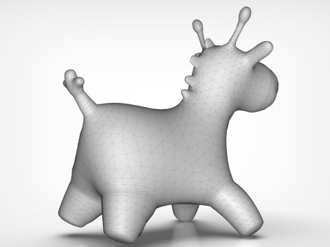 Giraffe Toy Low-poly 3Dモデル