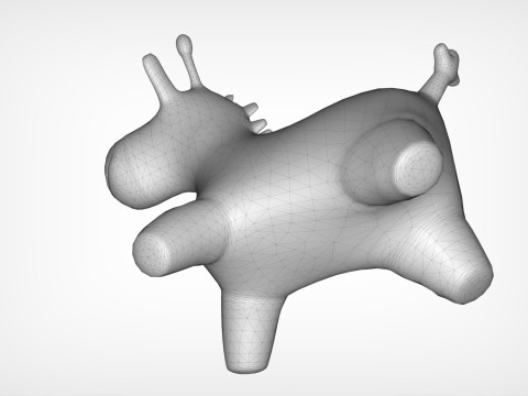 Giraffe Toy Low-poly 3Dモデル