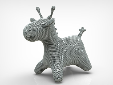Giraffe Toy Low-poly 3Dモデル
