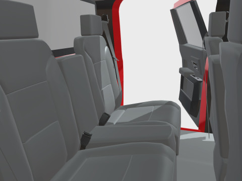 Silverado 3500 HD crewcab 2021 Low-poly 3D Model
