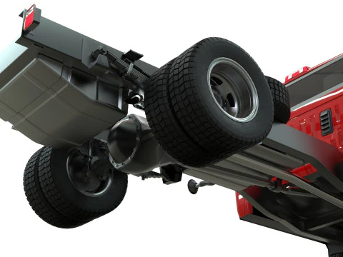 Camion Chevrolet Silverado 3500 2021 Low-poly Modello 3D