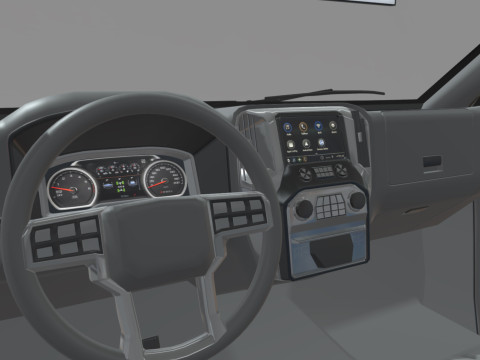 Chevrolet Silverado 3500 2021 truck Low-poly 3D Model
