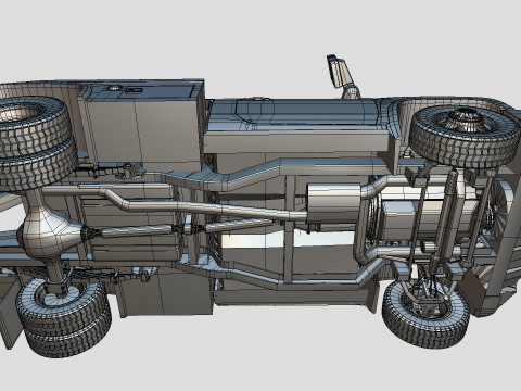 Silverado Wrecker Tow Truck 2021 Low-poly 3D 모델