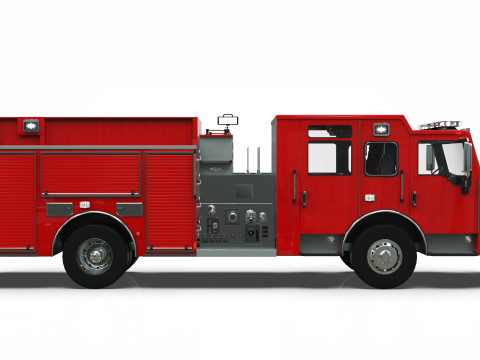 Firetruck Pierce Pumper Velocity Low-poly 3D 모델