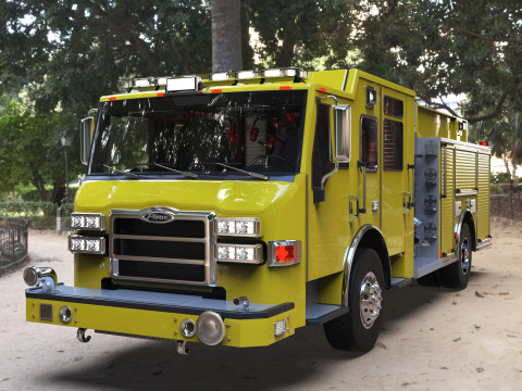 Firetruck Pierce Pumper Velocity Low-poly 3D 모델