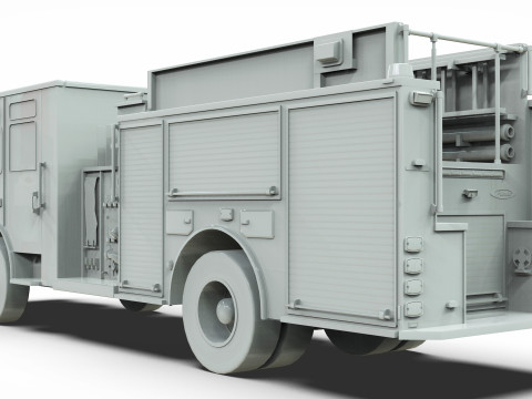 Firetruck Pierce Pumper Velocity Low-poly 3D 모델
