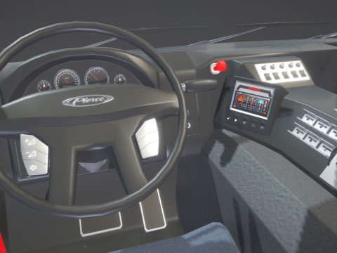 Firetruck Pierce Pumper Velocity Low-poly 3D 모델