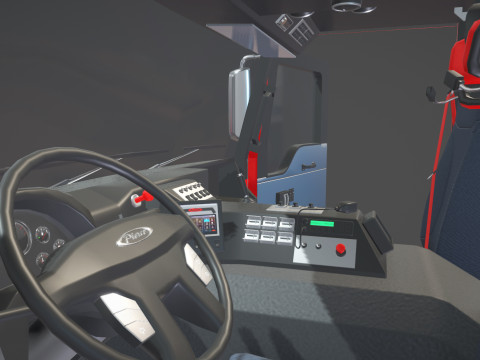 Firetruck Pierce Pumper Velocity Low-poly 3D 모델