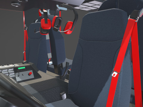 Firetruck Pierce Pumper Velocity Low-poly 3D 모델