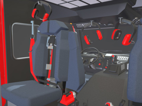 Firetruck Pierce Pumper Velocity Low-poly 3D 모델