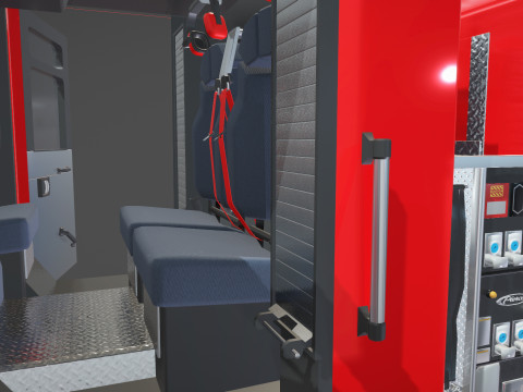 Firetruck Pierce Pumper Velocity Low-poly 3D 모델