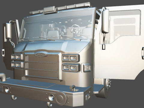 Firetruck Pierce Pumper Velocity Low-poly 3D 모델