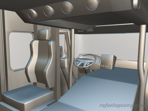 Firetruck Pierce 105 HEAVY-DUTY STEEL AERIAL LADDER Low-poly Modèle 3D