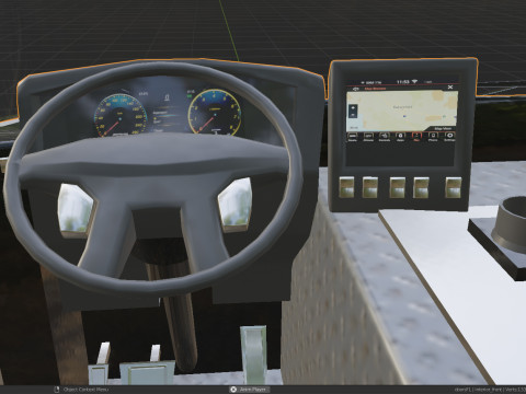 Firetruck Pierce Ascendant 107 Heavy-Duty Tiller Aerial Ladder Low-poly 3D Model