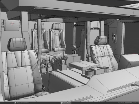 Firetruck Pierce Ascendant 107 Heavy-Duty Tiller Aerial Ladder Low-poly 3D Model