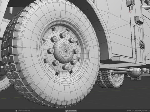 Firetruck Pierce Ascendant 107 Heavy-Duty Tiller Aerial Ladder Low-poly 3D Model