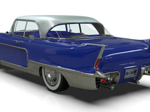 Vintage Luxury sedan 1957 Modelo 3D