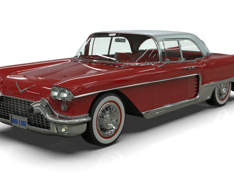 Vintage Luxury sedan 1957 3D 모델