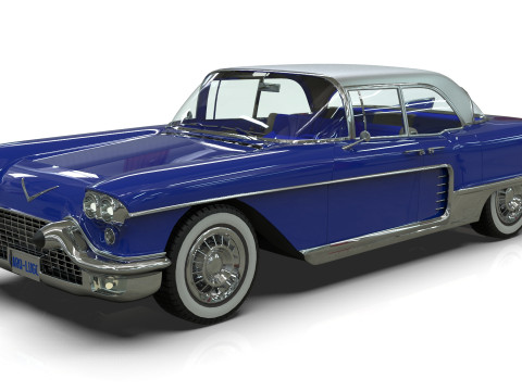 Vintage Luxury sedan 1957 Modelo 3D