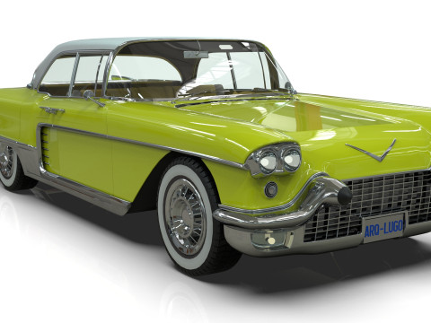Vintage Luxury sedan 1957 Modelo 3D