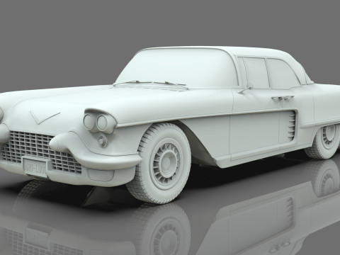 Vintage Luxury sedan 1957 Modelo 3D