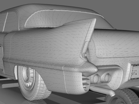 Vintage Luxury sedan 1957 Modelo 3D