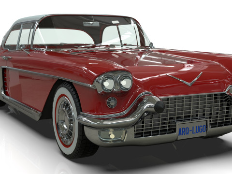 Vintage Luxury sedan 1957 Modelo 3D