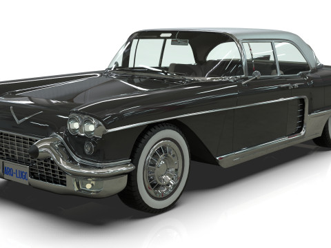 Vintage Luxury sedan 1957 Modelo 3D