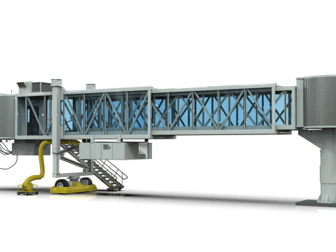 Low Poly Jetway for Microsoft Flight Simulator Low-poly 3D Model