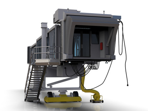 Low Poly Jetway for Microsoft Flight Simulator Low-poly 3D मॉडल