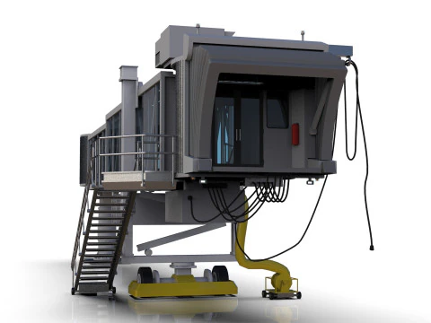 Low Poly Jetway for Microsoft Flight Simulator Low-poly 3D Model