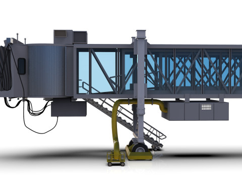 Low Poly Jetway for Microsoft Flight Simulator Low-poly 3D मॉडल