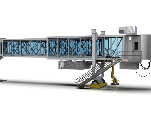 Low Poly Jetway for Microsoft Flight Simulator Low-poly 3D Model