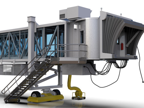 Low Poly Jetway for Microsoft Flight Simulator Low-poly 3D मॉडल