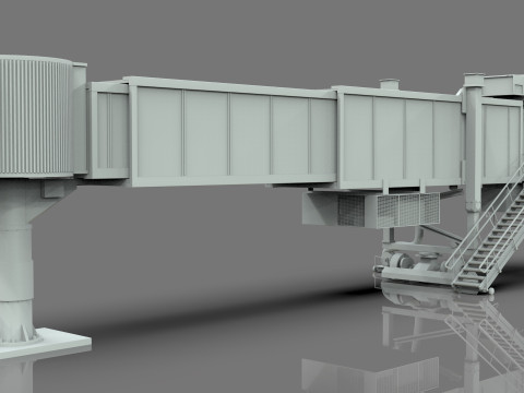 Low Poly Jetway for Microsoft Flight Simulator Low-poly 3D मॉडल