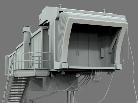 Low Poly Jetway for Microsoft Flight Simulator Low-poly 3D मॉडल