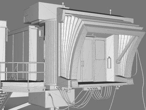Low Poly Jetway for Microsoft Flight Simulator Low-poly 3D मॉडल