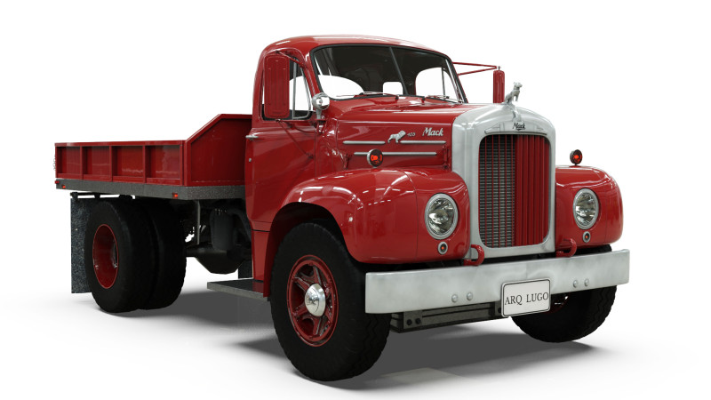 Mack Model B-673 LT Modelo 3D .c4d .max .obj .3ds .fbx .stl .blend