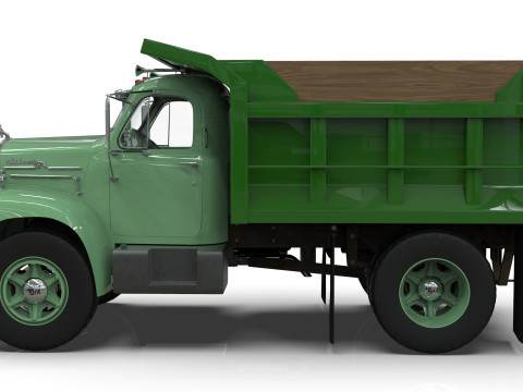 1958 Mack Model B Dump Truck 3D Модель