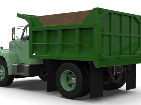 1958 Mack Model B Dump Truck 3D Модель