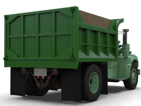 1958 Mack Model B Dump Truck 3D Модель