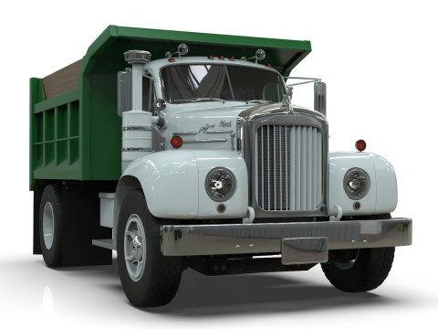 1958 Mack Model B Dump Truck 3D Модель