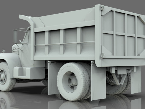 1958 Mack Model B Dump Truck 3D Модель