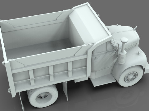 1958 Mack Model B Dump Truck 3D Модель