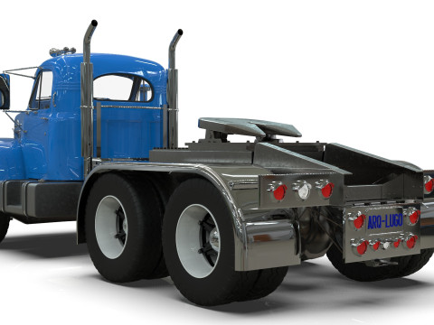 1958 MACK B61 Tandem Axle TRUCK 3D 模型